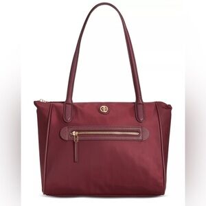 GIANI BERNINI Nylon Tote Bag Wine